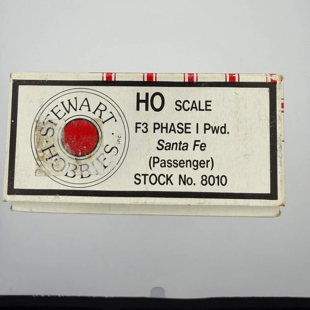 Stewart Hobbies F3 Phase I Santa Fe HO Scale Red Silver Kato Drive 8010
